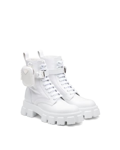 prada white combat boots